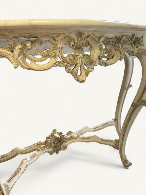 DECORATIVE FRENCH MARBLE CONSOLE TABLE - ADDITIONAL PHOTO 11