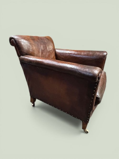 fig 3. Rich brown Leather Armchair