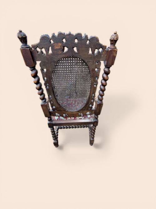 fig 1. Victorian Carved Armchair