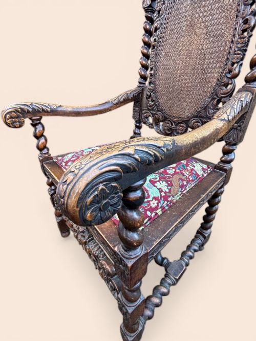 fig 3. Victorian Carved Armchair