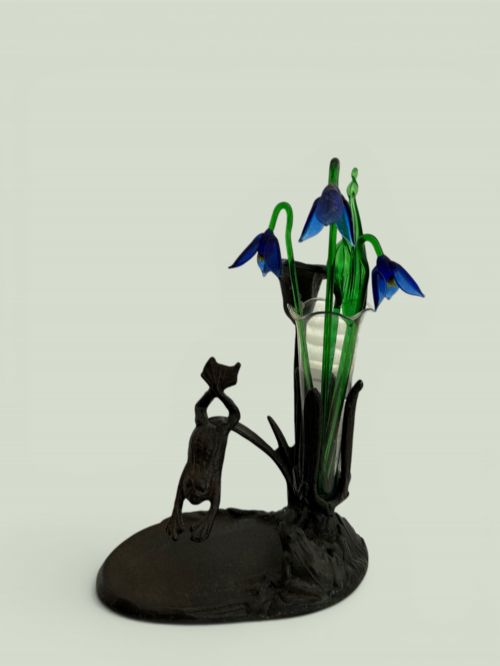 ART NOUVEAU BRONZE FLOWER HOLDER IN PERFECTION CONDITION - ADDITIONAL PHOTO 2