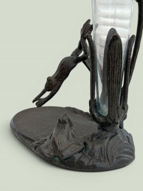 ART NOUVEAU BRONZE FLOWER HOLDER IN PERFECTION CONDITION - ADDITIONAL PHOTO 1