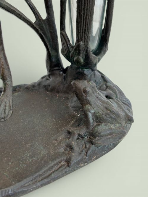 ART NOUVEAU BRONZE FLOWER HOLDER IN PERFECTION CONDITION - ADDITIONAL PHOTO 4