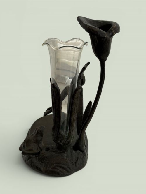 ART NOUVEAU BRONZE FLOWER HOLDER IN PERFECTION CONDITION - ADDITIONAL PHOTO 6