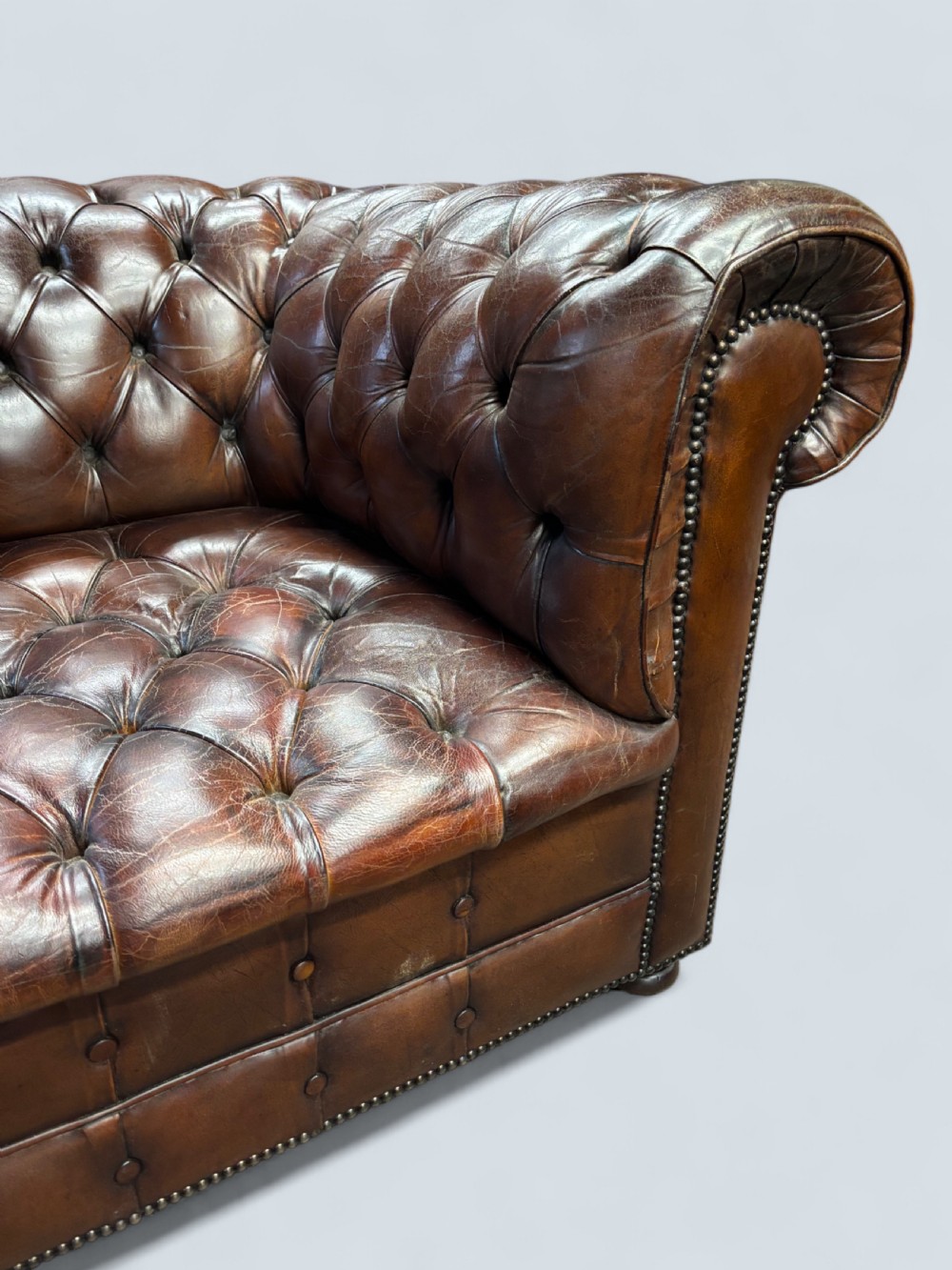 Victorian Leather Chesterfield View III