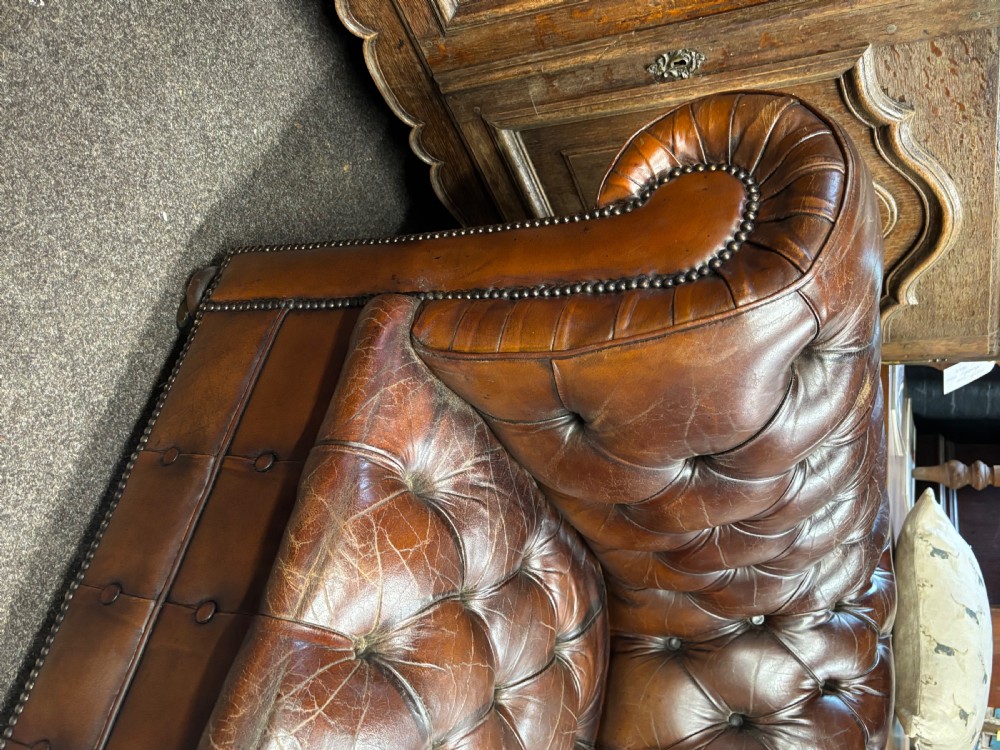 Victorian Leather Chesterfield View VII