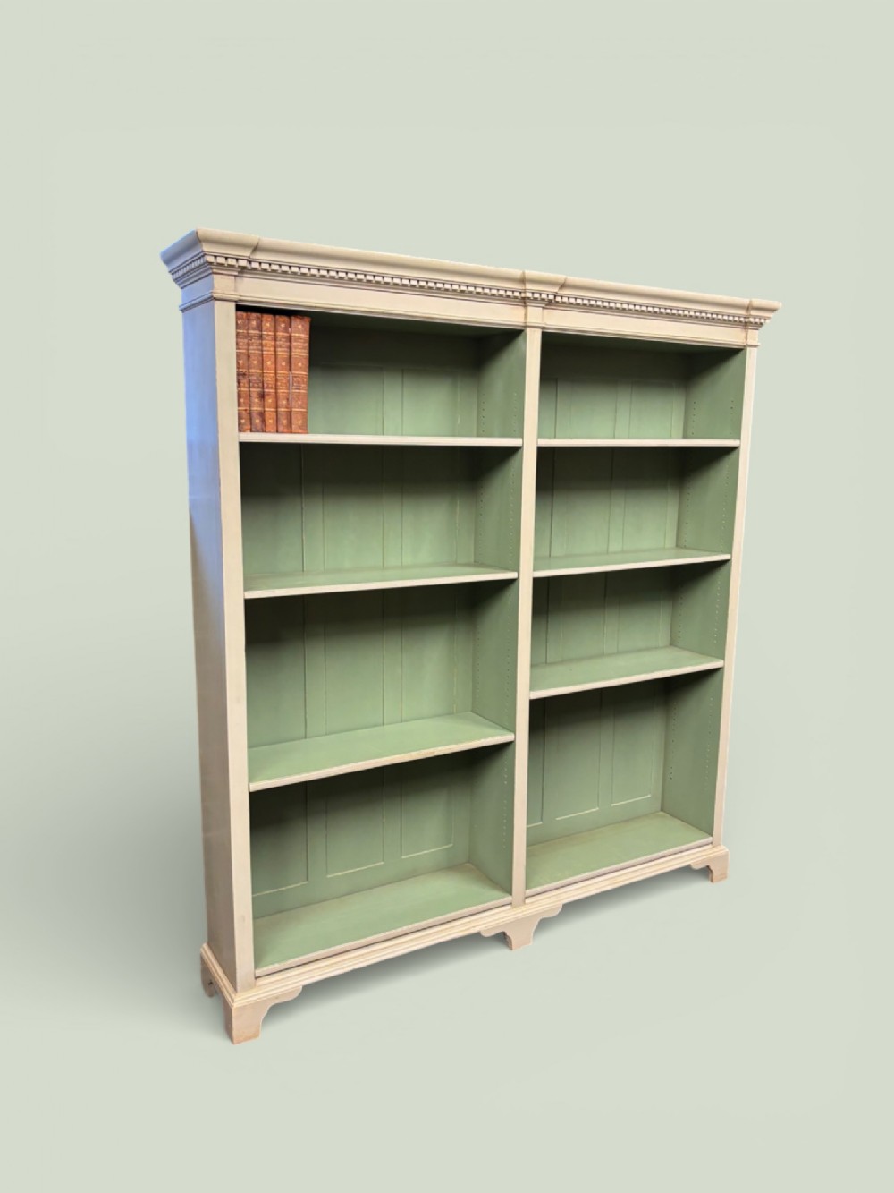 Painted Open Bookcase late 19th century