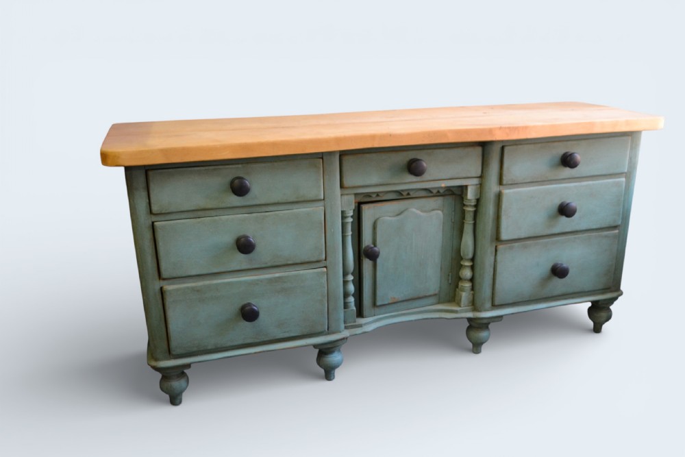 Victorian painted Dresser Base 