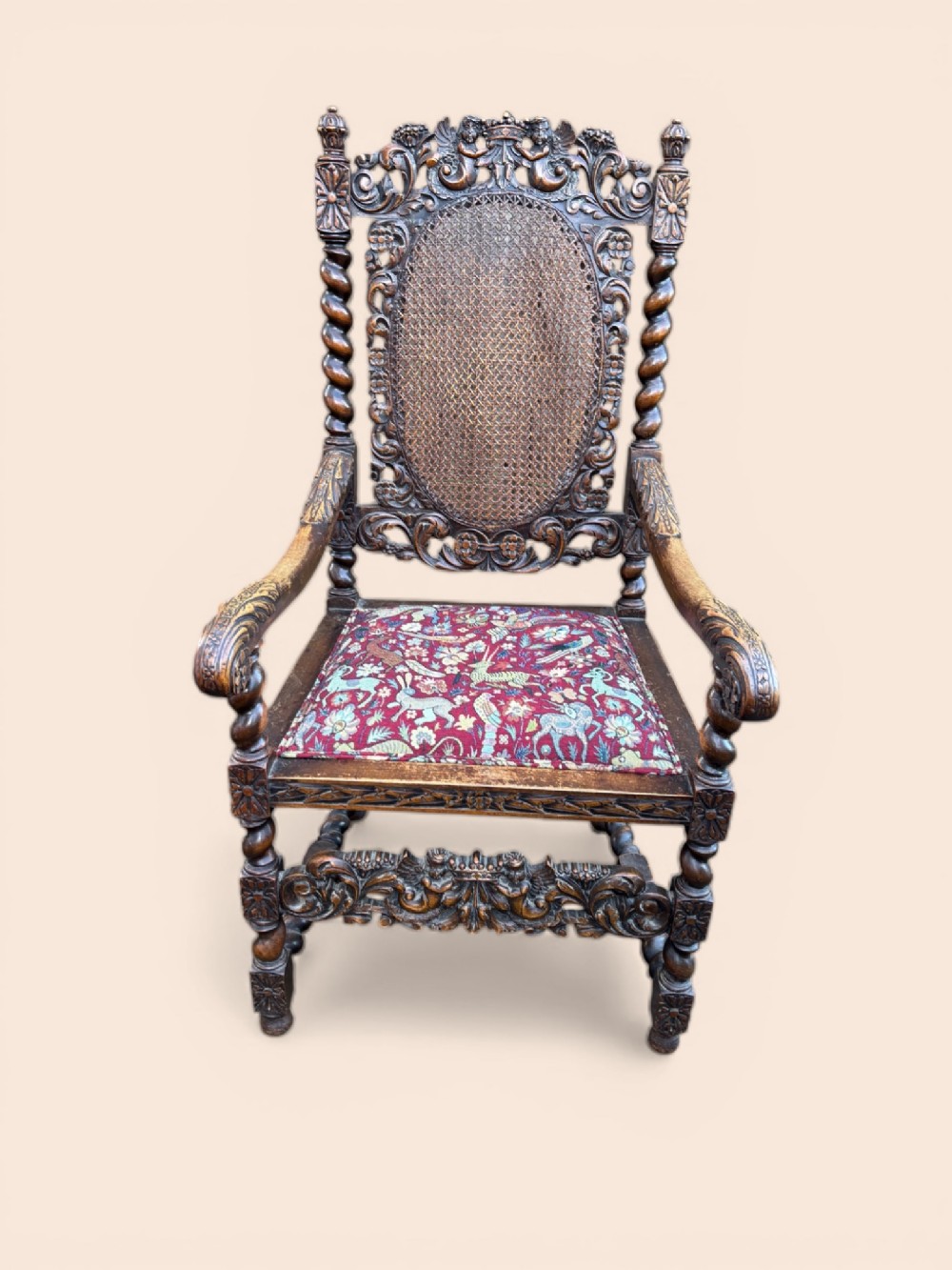 Victorian Carved Armchair 