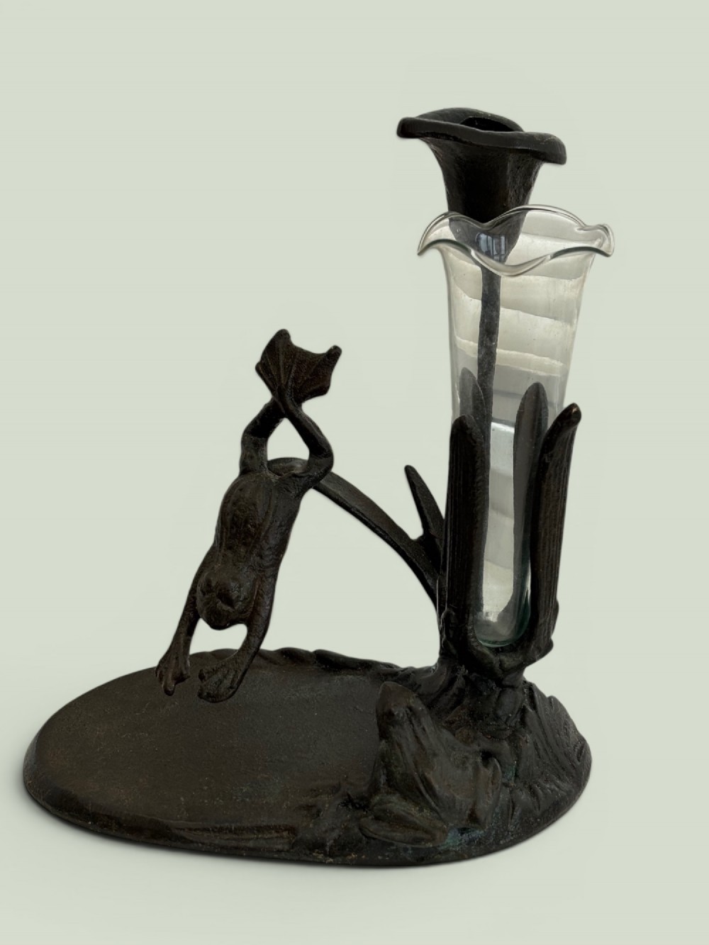 Art Nouveau Bronze flower holder in perfection condition