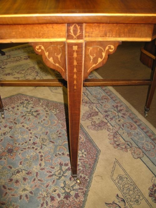 fig 1. inlaid mahogany centre table