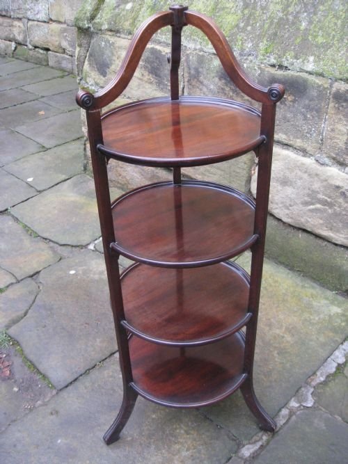 Four Tier Mahogany Cake Stand