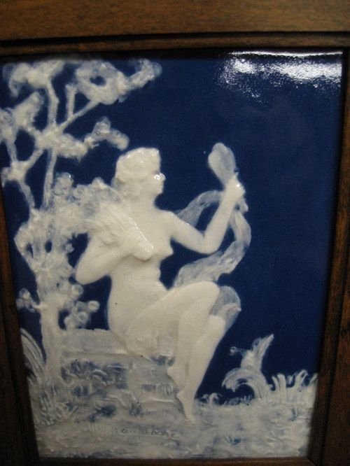 Signed Limoges Pate Sur Pate Plaque