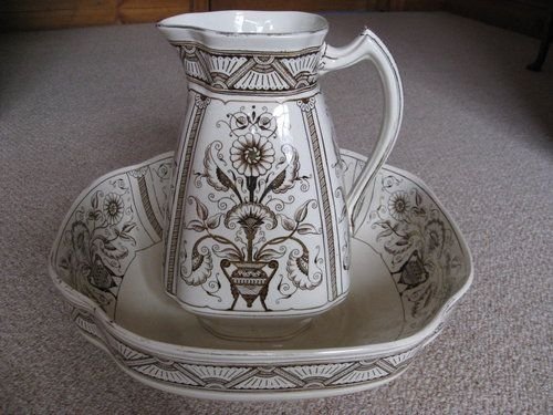 Art Nouveau Jug & Bowl