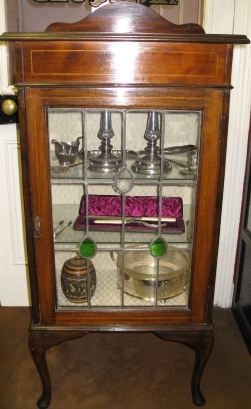 Edwardian Mahogany Inlaid Display Cabinet
