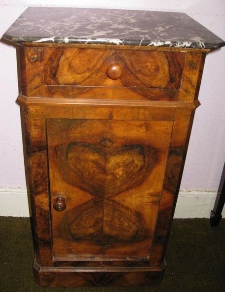 Burr Walnut Pot Cupboard