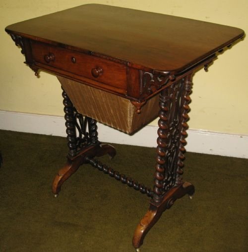 Victorian Rosewood Sewing / Work Table