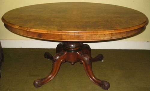 Victorian Walnut Loo Table