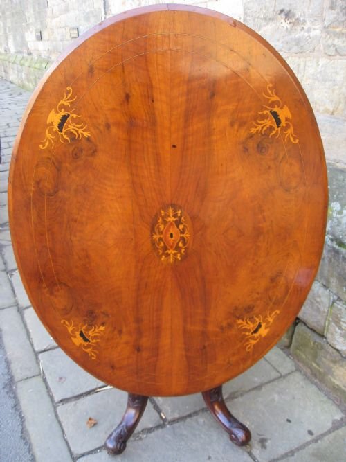 Inlaid Walnut Breakfast Table