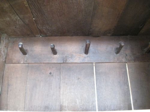 fig 1. large carved oak livery cupboard
