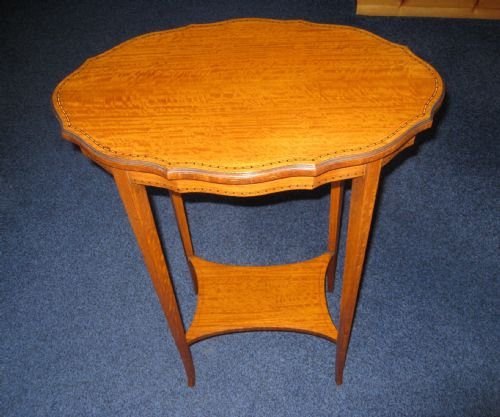 Edwardian Satinwood Occasional Table