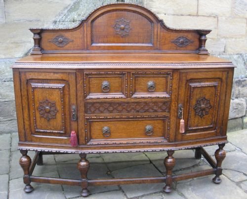 Carved Oak Sideboard