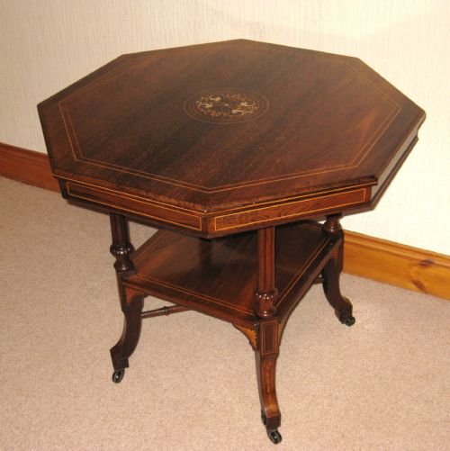 Inlaid Rosewood Centre Table