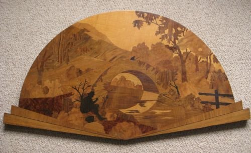 Art Deco Marquetry Panel Wall Hanging