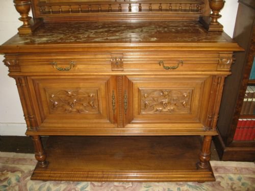 fig 1. french carved walnut buffet