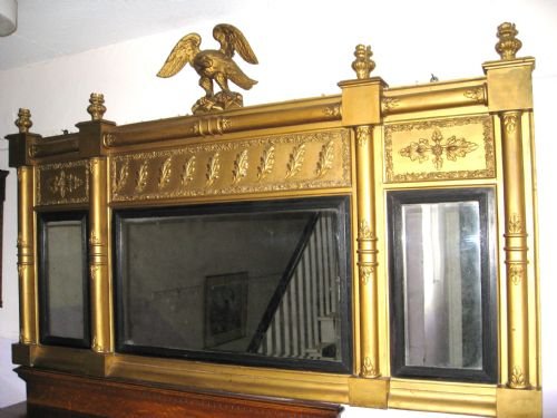 Large Regency Overmantel Mirror