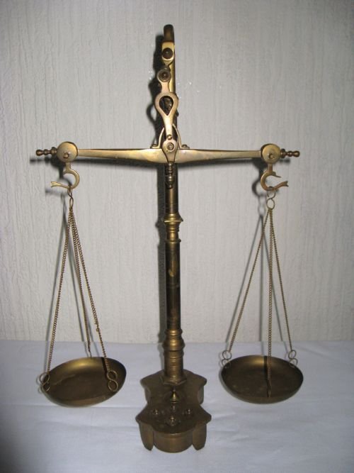 Brass Apothecary Scales