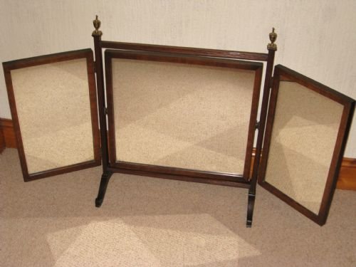 Mahogany Dressing Table Triple Mirror
