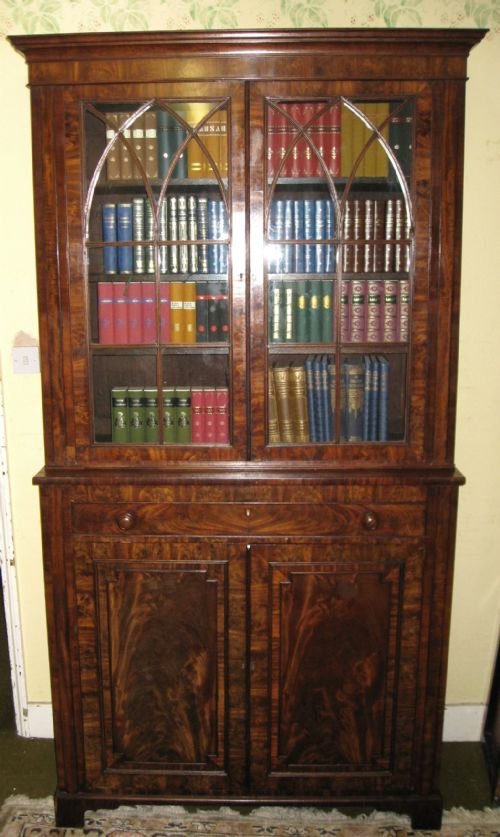 William IV Mahogany Library Bookcase