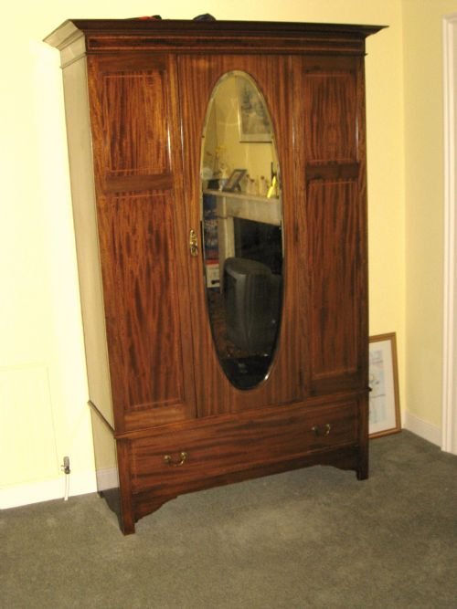 Inlaid Mahogany Wardrobe