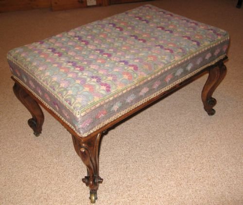 Large Regency Rosewood Stool