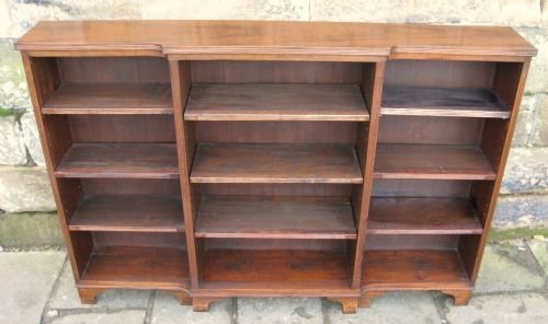 Mahogany Breakfront Bookcase