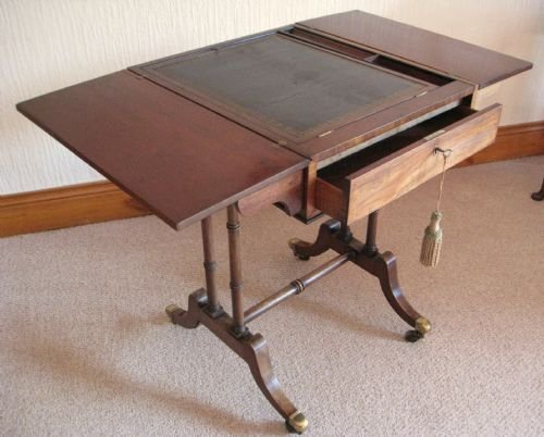 fig 1. regency mahogany writing table