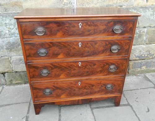 Georgian Inlaid Mahogany Chest of Drawers