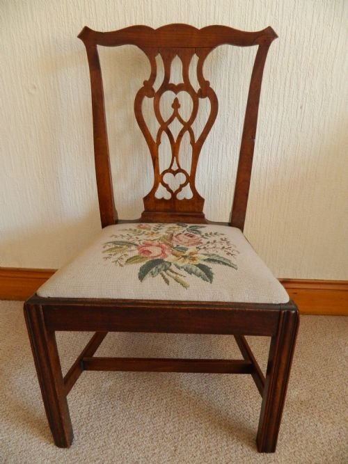 Chippendale Period Elm Chair