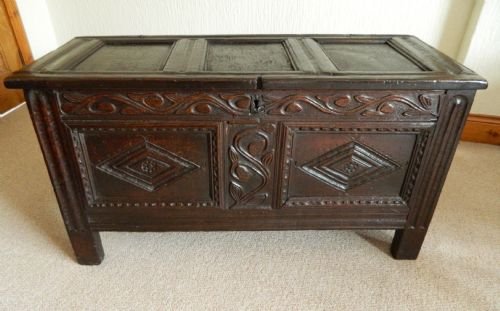 Carved Oak Coffer