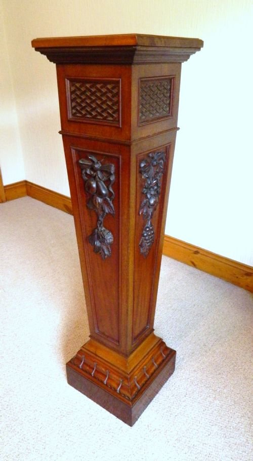 Mahogany Torchere / Column