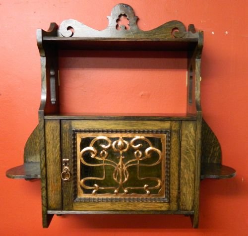 Shapland & Petter Arts & Crafts Oak Hanging Cupboard