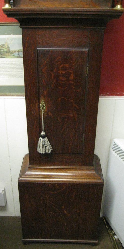 fig 1. small oak grandfather clock