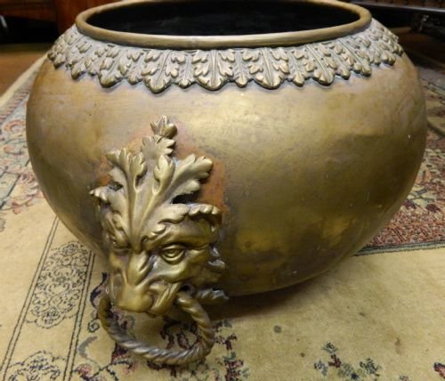 Large Brass Jardiniere