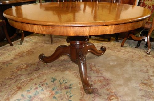 Large Mahogany Tilt Top Breakfast Table