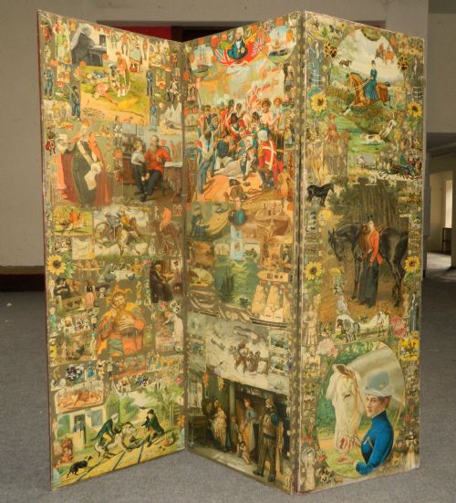 Charming Victorian Scrap Screen