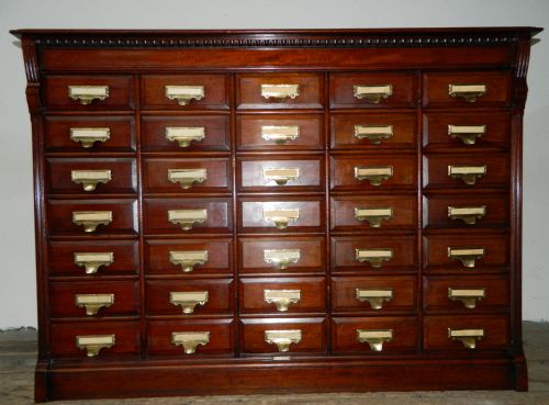 Very Rare 35 Drawer Shannon Filing Cabinet