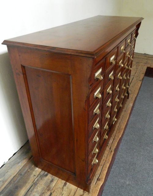 fig 1. very rare 35 drawer shannon filing cabinet