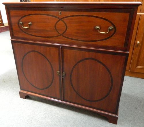 Georgian Mahogany Secretaire Cabinet
