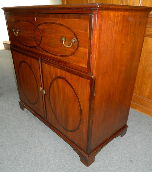 fig 1. georgian mahogany secretaire cabinet